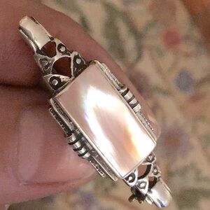 9.25 Sterling Silver Pin with Mother of Pearl